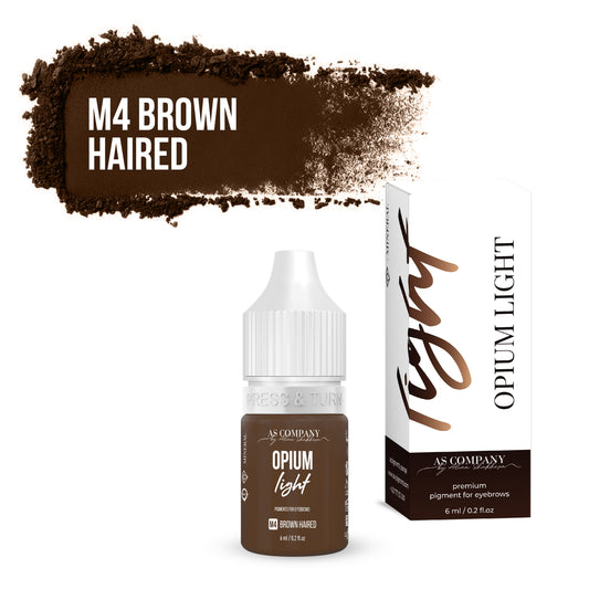 Pigment mineral pentru sprâncene, M4 BROWN HAIRED, 6ml, 15 ml (OPIUM LIGHT) AS-Company™