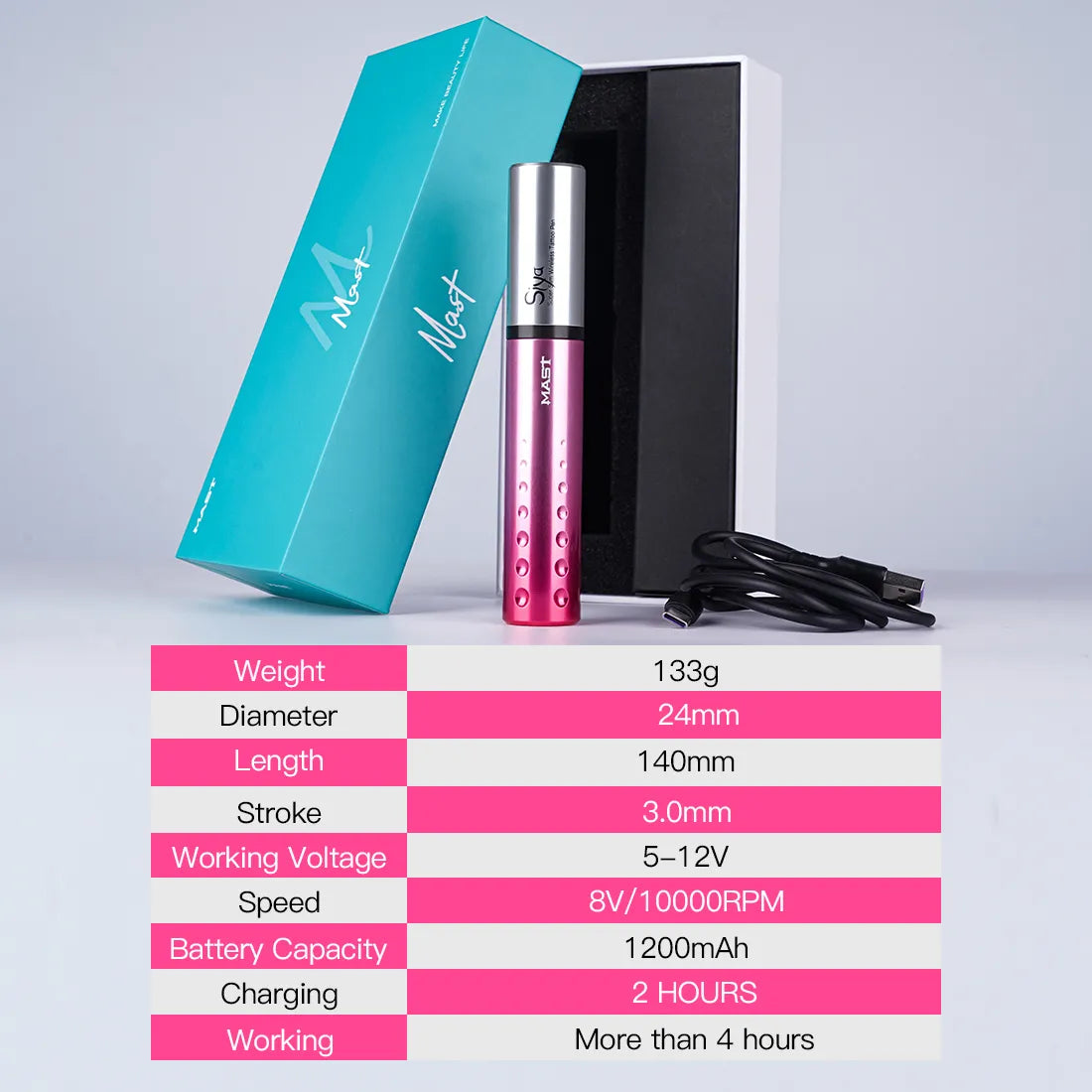 Aparat de tatuat wireless  Mast Tour Siya Aparat de tatuat wireless  Mast Tour Siya