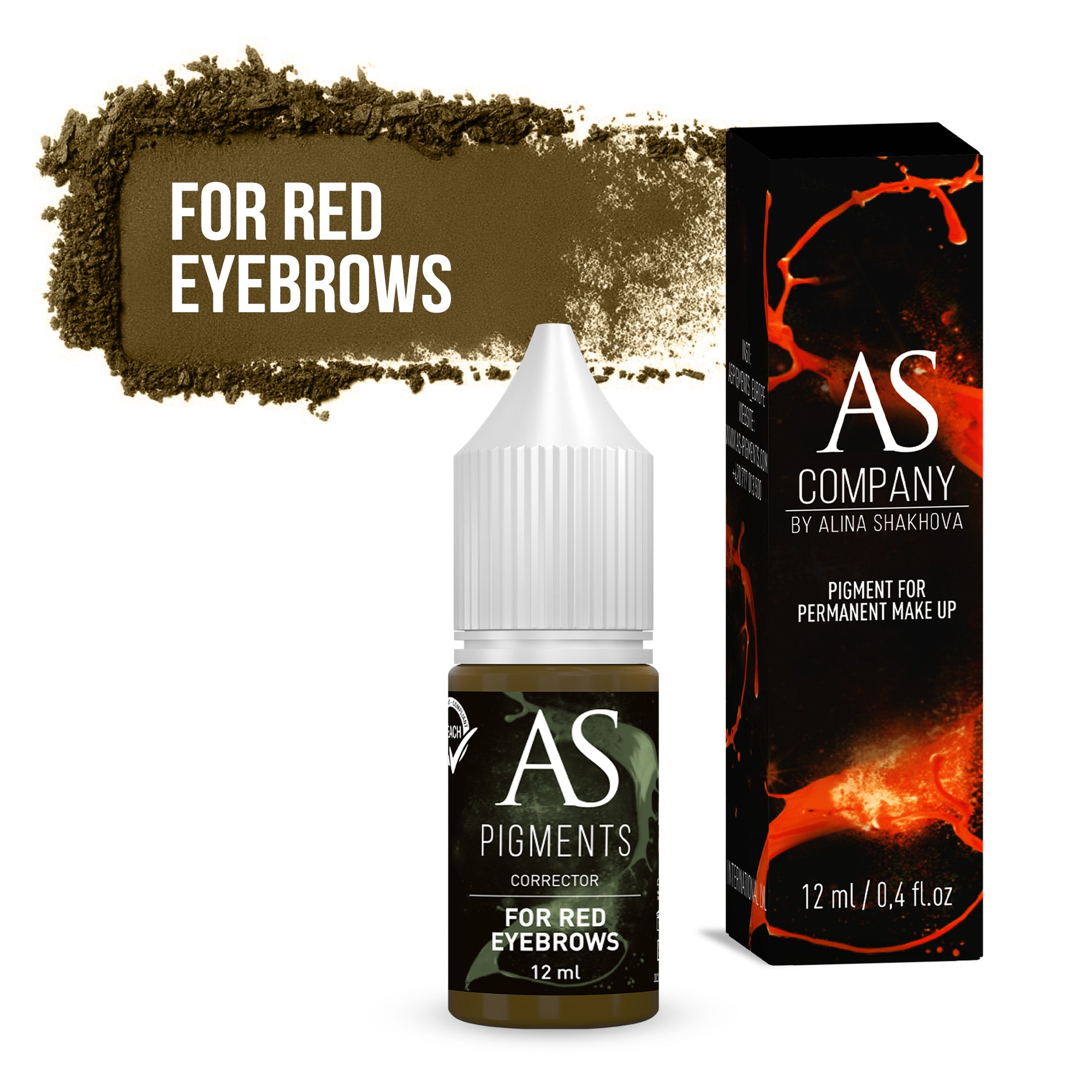 Corector pentru pigmentul de sprâncene roșu, 6 ml, 12ml Corector pentru pigmentul de sprâncene roșu, 6 ml, 12ml