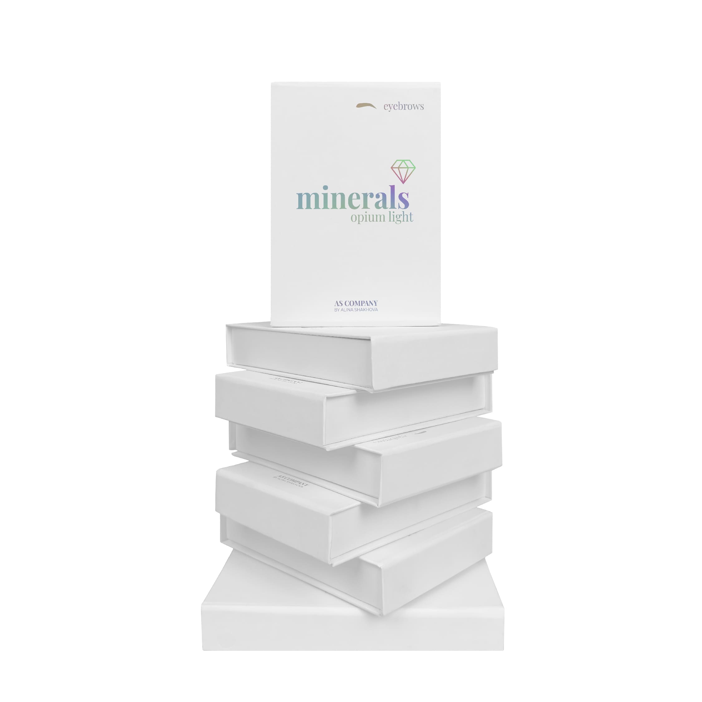 Set Pigmenți Minerali OPIUM LIGHT  pentru sprâncene, 6 ml Set Pigmenți Minerali OPIUM LIGHT  pentru sprâncene, 6 ml