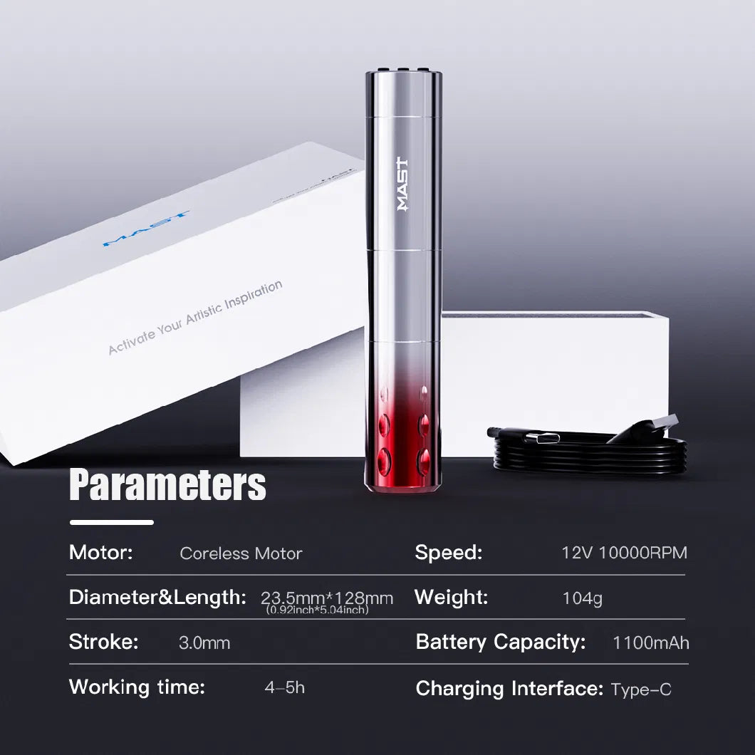 Aparat de tatuat wireless Mast WQP-209 Aparat de tatuat wireless Mast WQP-209