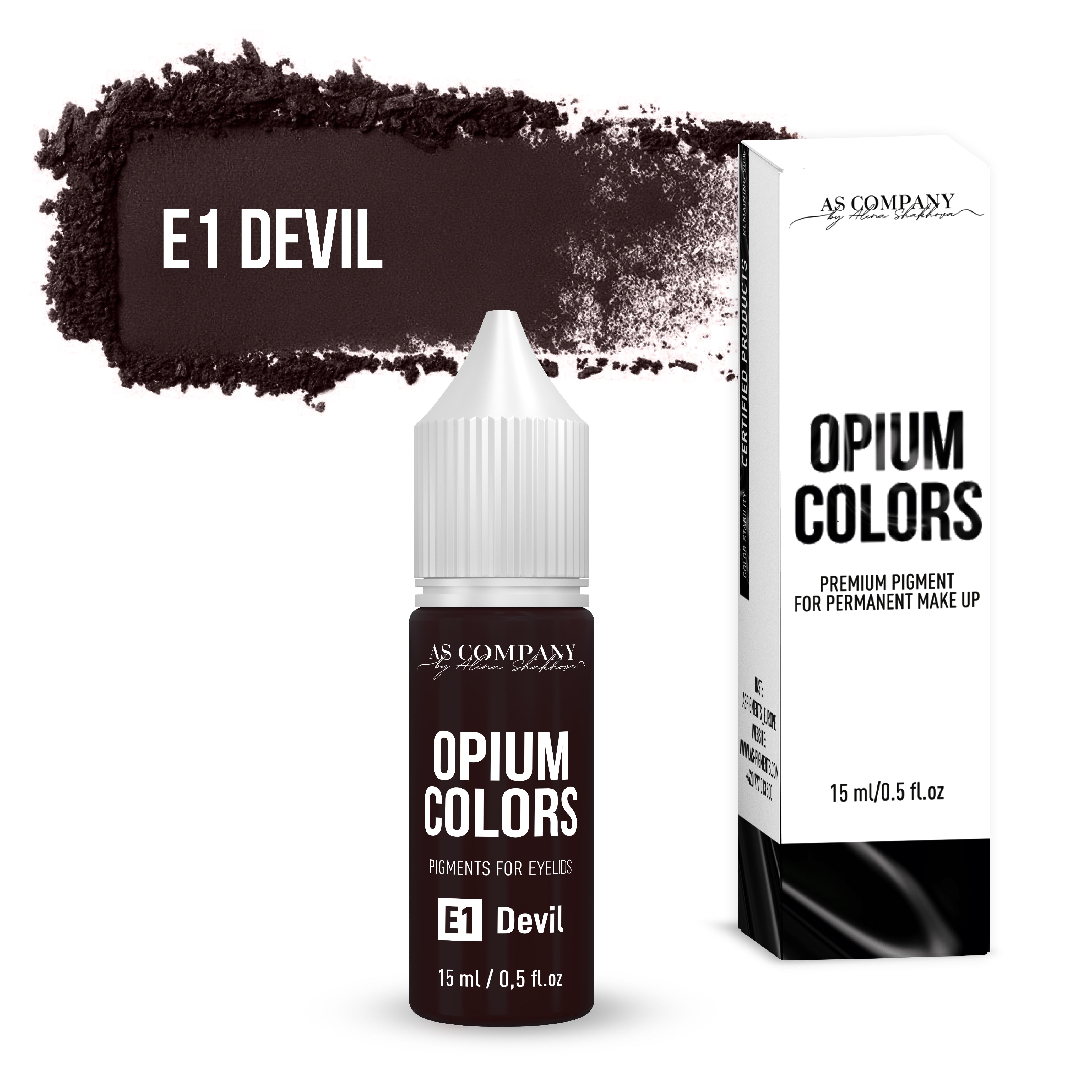 E1-DEVIL pigment pentru pleoape 6ml, 15 ml, (OPIUM COLORS) E1-DEVIL pigment pentru pleoape 6ml, 15 ml, (OPIUM COLORS)