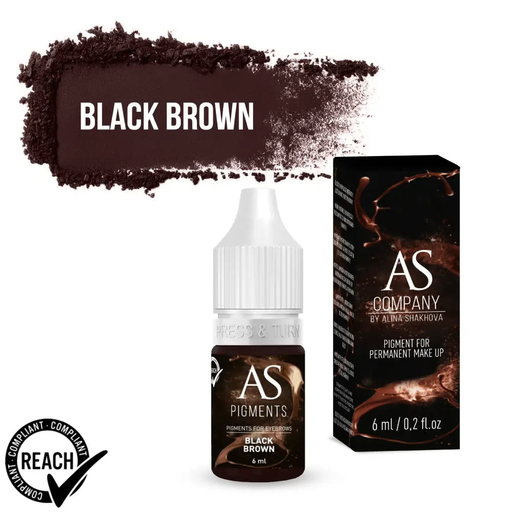 Pigment Pentru Sprâncene Negru-Brun 6 Ml 12Ml De Pigment Pentru Sprâncene Negru-Brun 6 Ml 12Ml De