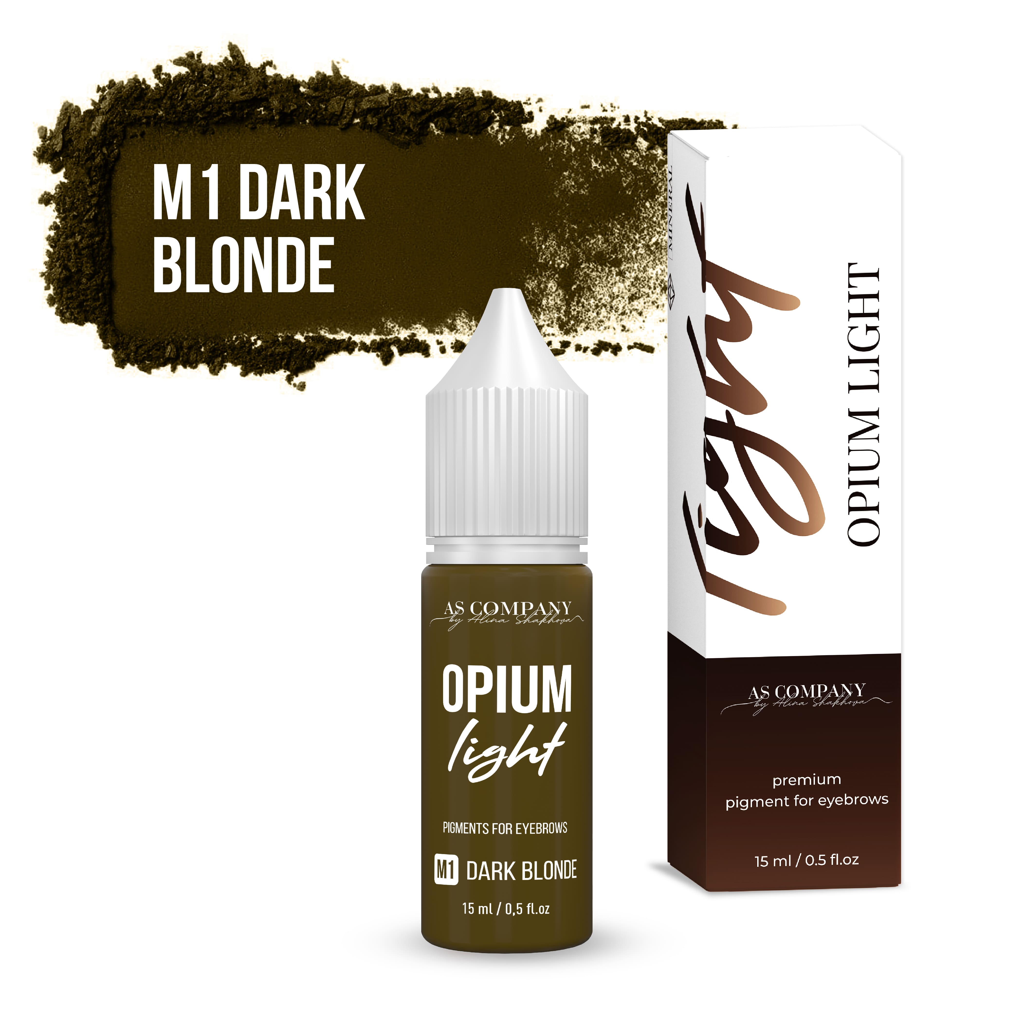 Pigment mineral pentru sprâncene M1 DARK BLONDE, 6ml, 15 ml (OPIUM LIGHT) AS-Company™ Pigment mineral pentru sprâncene M1 DARK BLONDE, 6ml, 15 ml (OPIUM LIGHT) AS-Company™