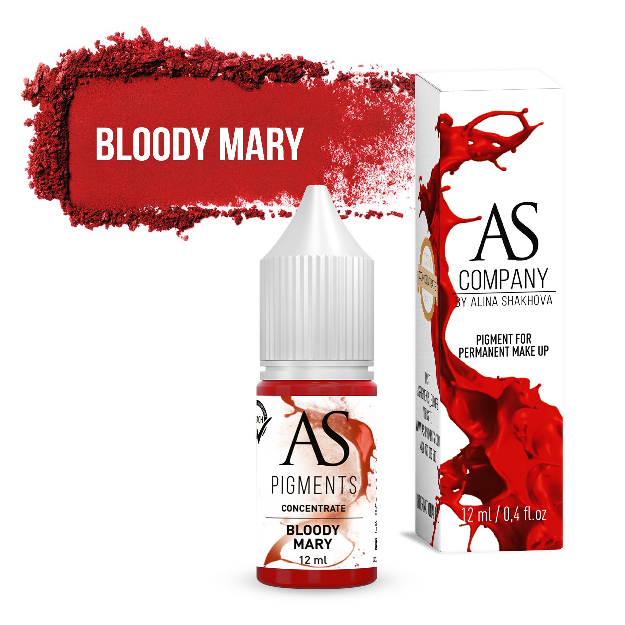 Pigment de buze Bloody Mary concentrat, 6 ml, 12ml