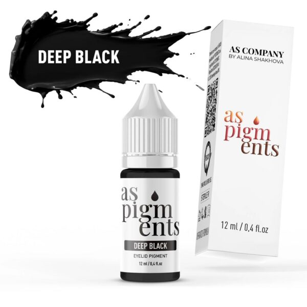 DEEP BLACK, 12 ml (AS PIGMENTS)